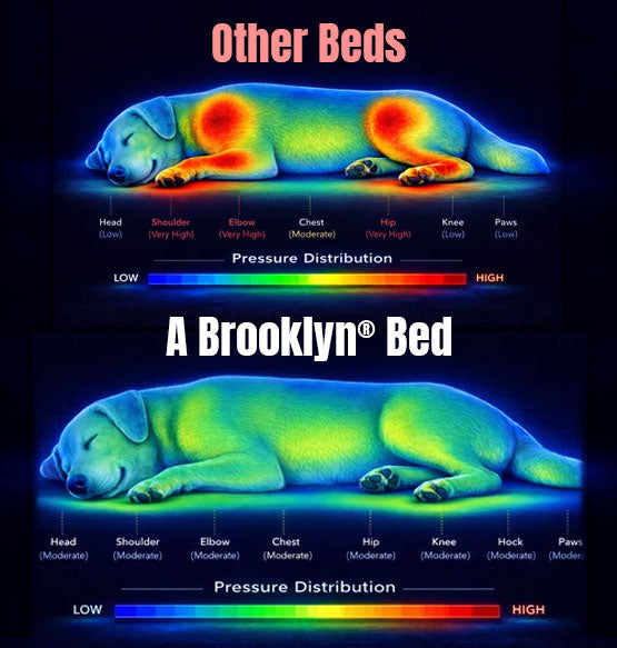 It takes the pressure off their elbows and hips