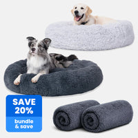 2x Calming Dog Beds + 2x Covers (20% Off)