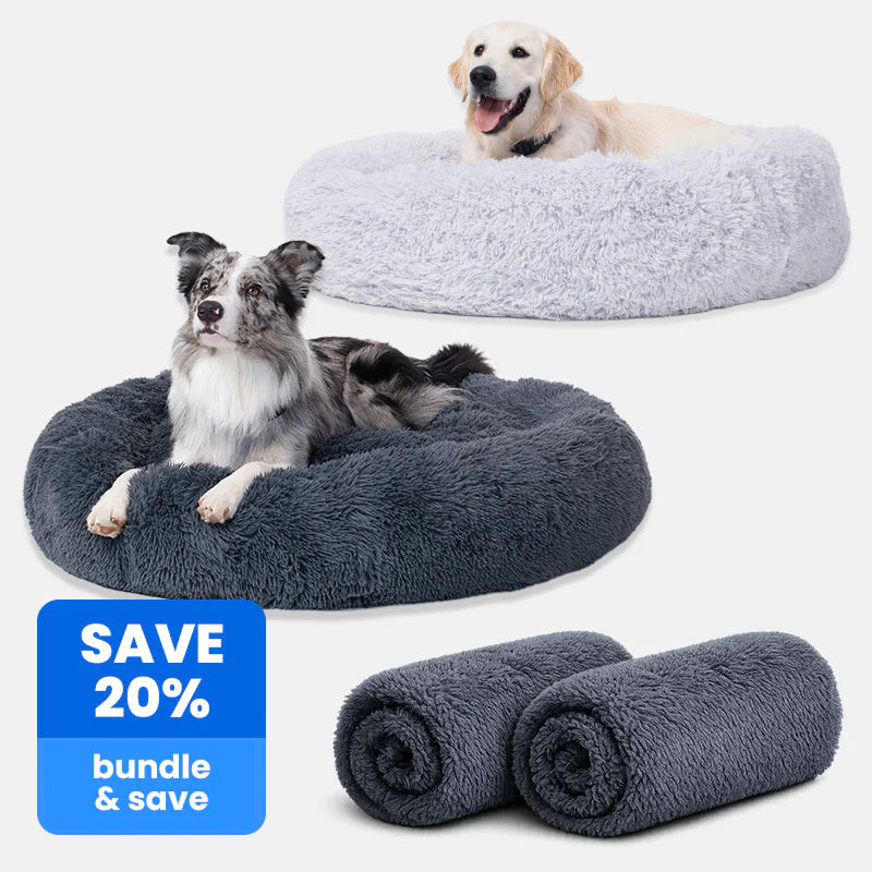 2x Calming Dog Beds + 2x Covers (20% Off)